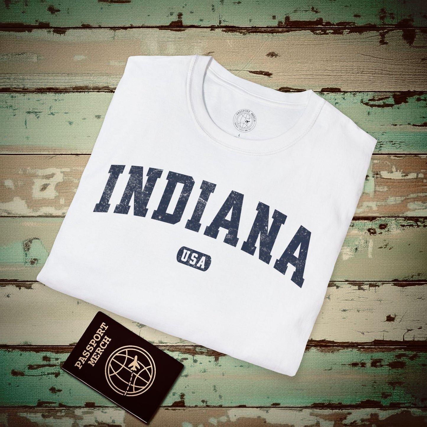 Classic Athletic, Indiana (50 States Edition) T-Shirt White / S