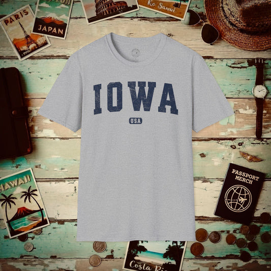 Classic Athletic, Iowa (50 States Edition) T-Shirt Sport Grey / S