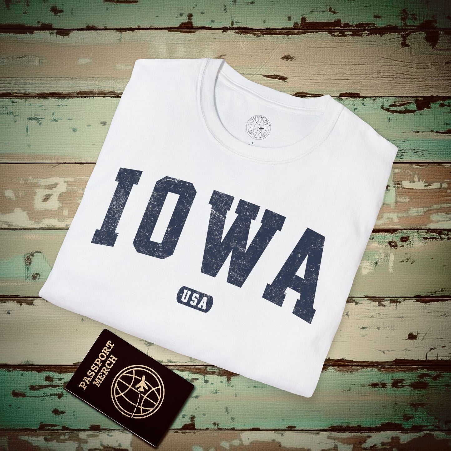 Classic Athletic, Iowa (50 States Edition) T-Shirt White / S