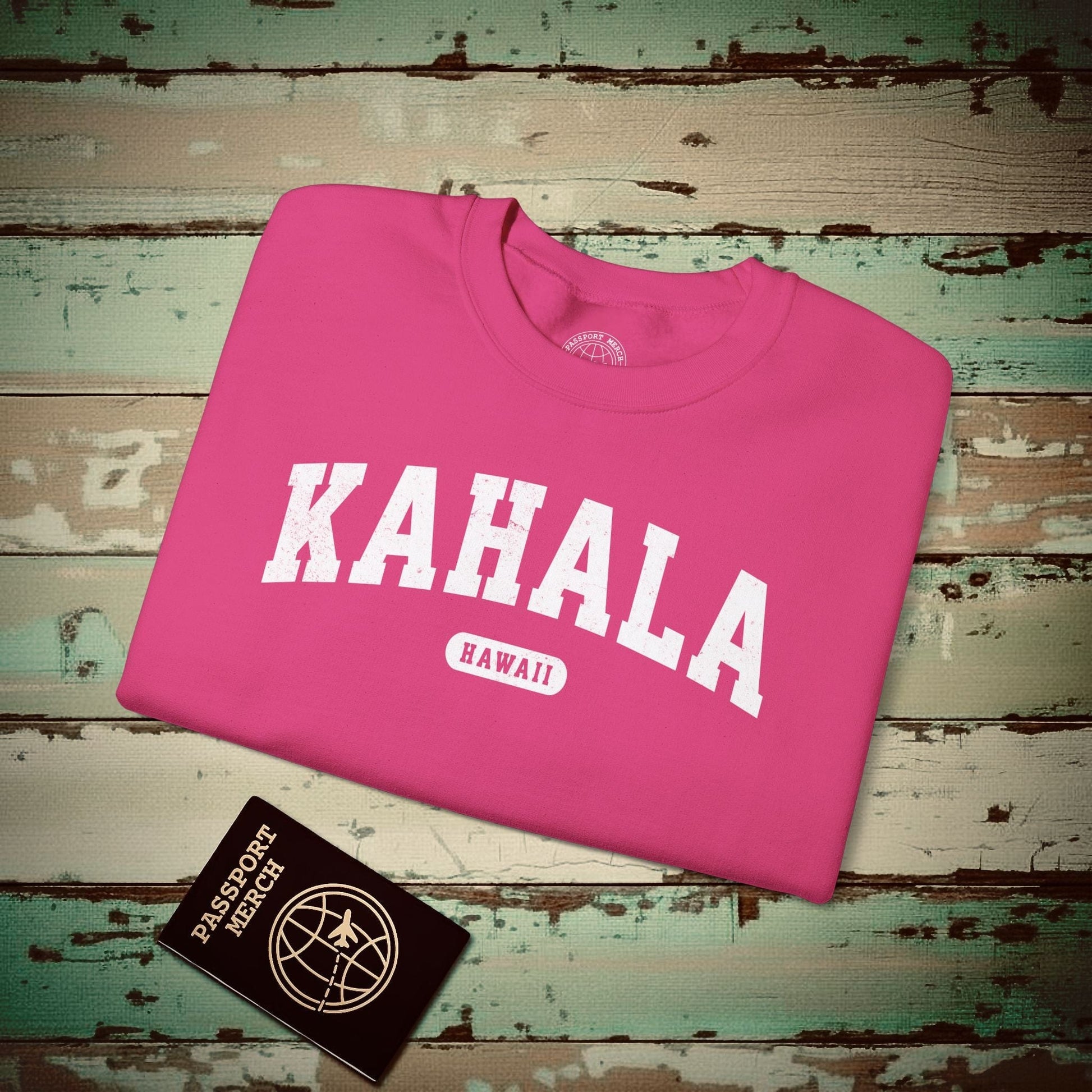 Classic Athletic, Kahala, Hawaii (Fan Service) Crewneck Heliconia / S