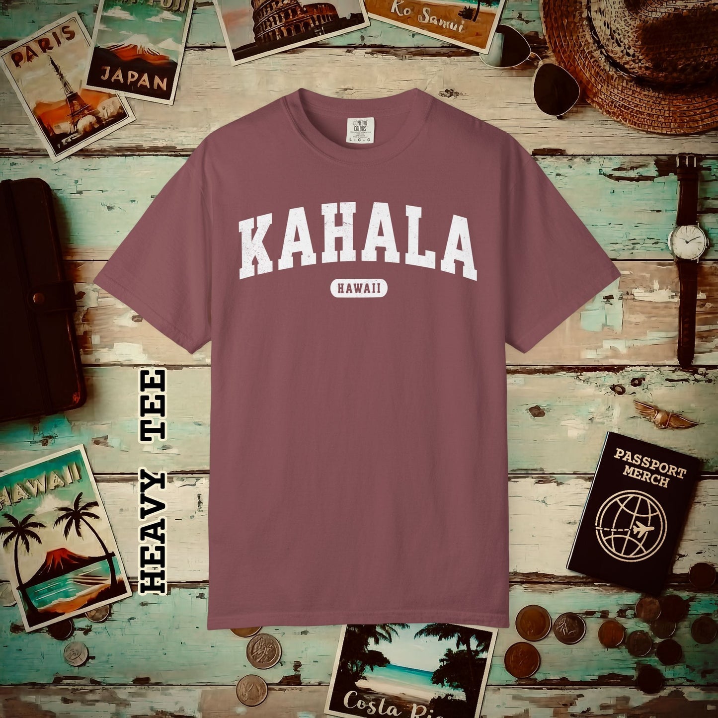 Classic Athletic, Kahala, Hawaii (Fan Service) Heavy Tee Brick / S