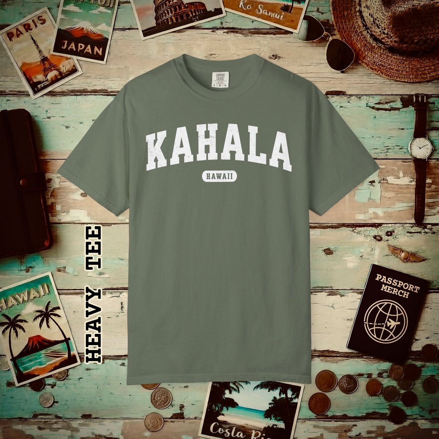 Classic Athletic, Kahala, Hawaii (Fan Service) Heavy Tee Moss / S
