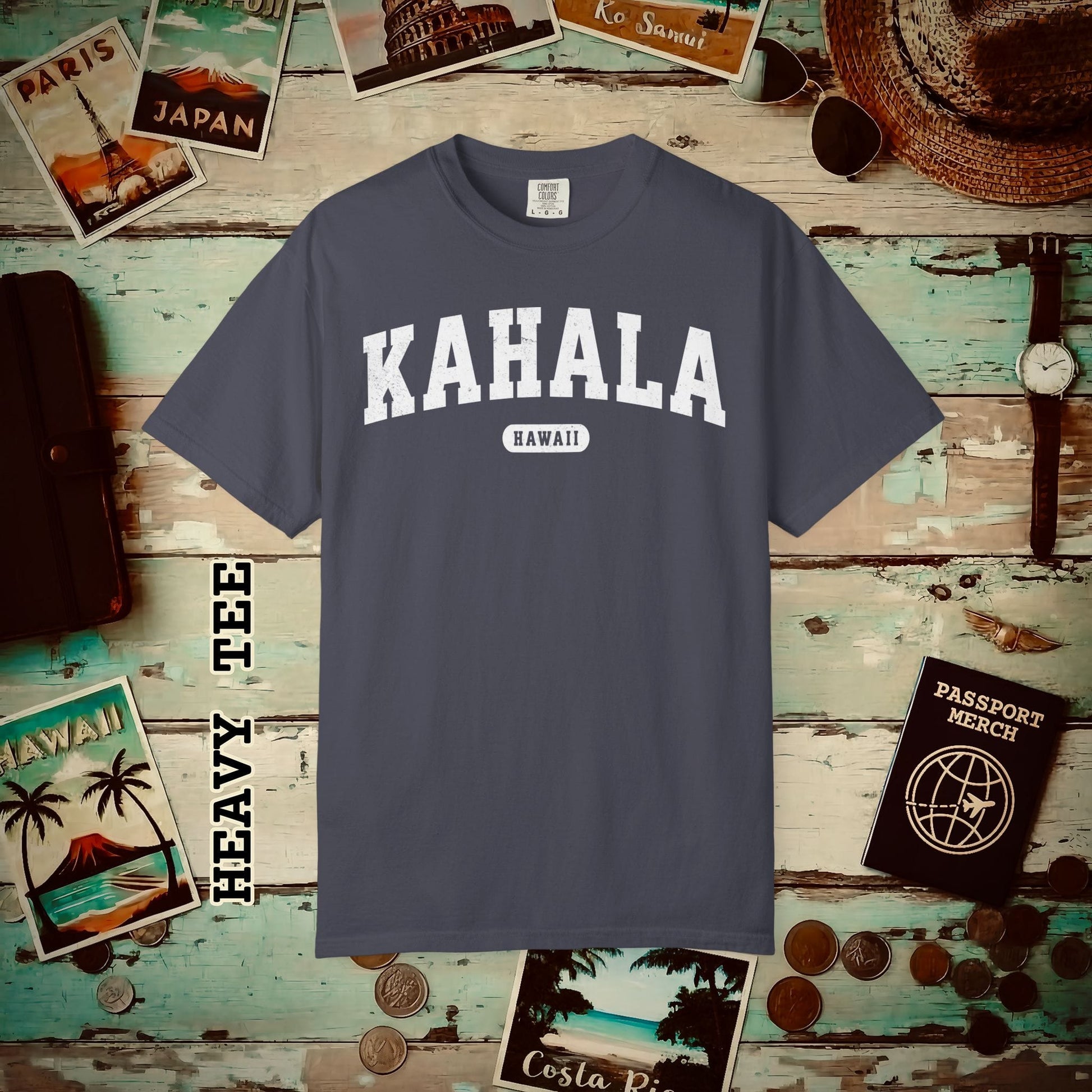 Classic Athletic, Kahala, Hawaii (Fan Service) Heavy Tee Navy / S