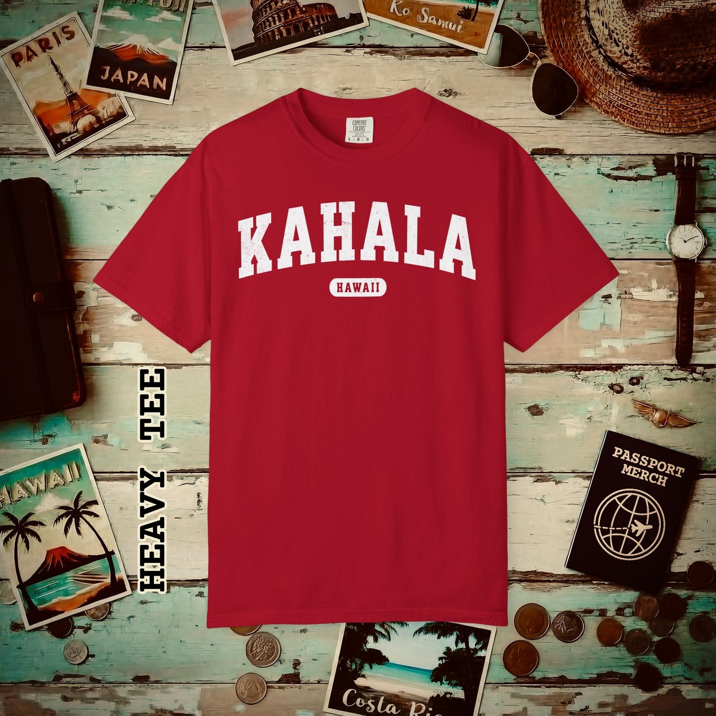 Classic Athletic, Kahala, Hawaii (Fan Service) Heavy Tee Red / S
