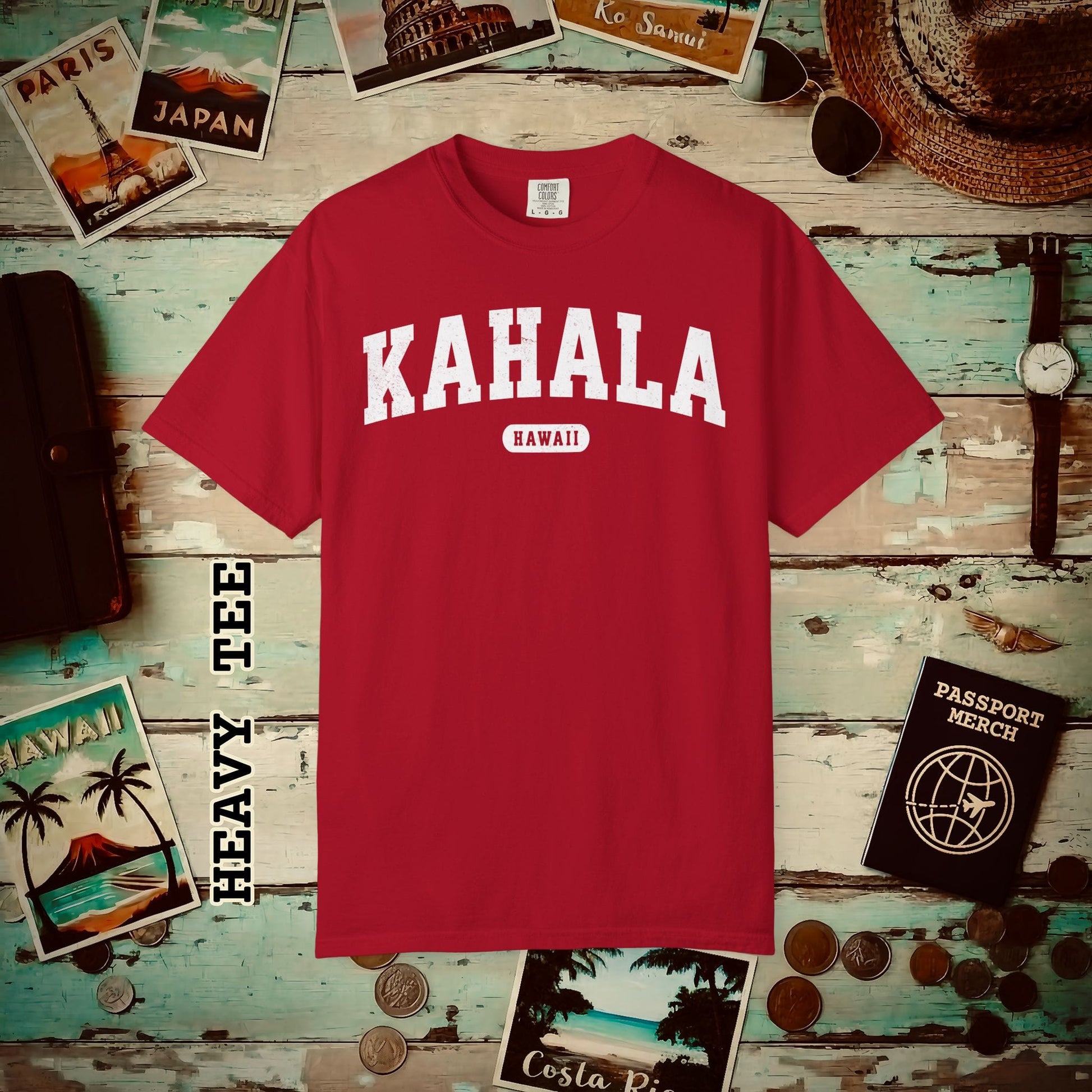 Classic Athletic, Kahala, Hawaii (Fan Service) Heavy Tee Red / S