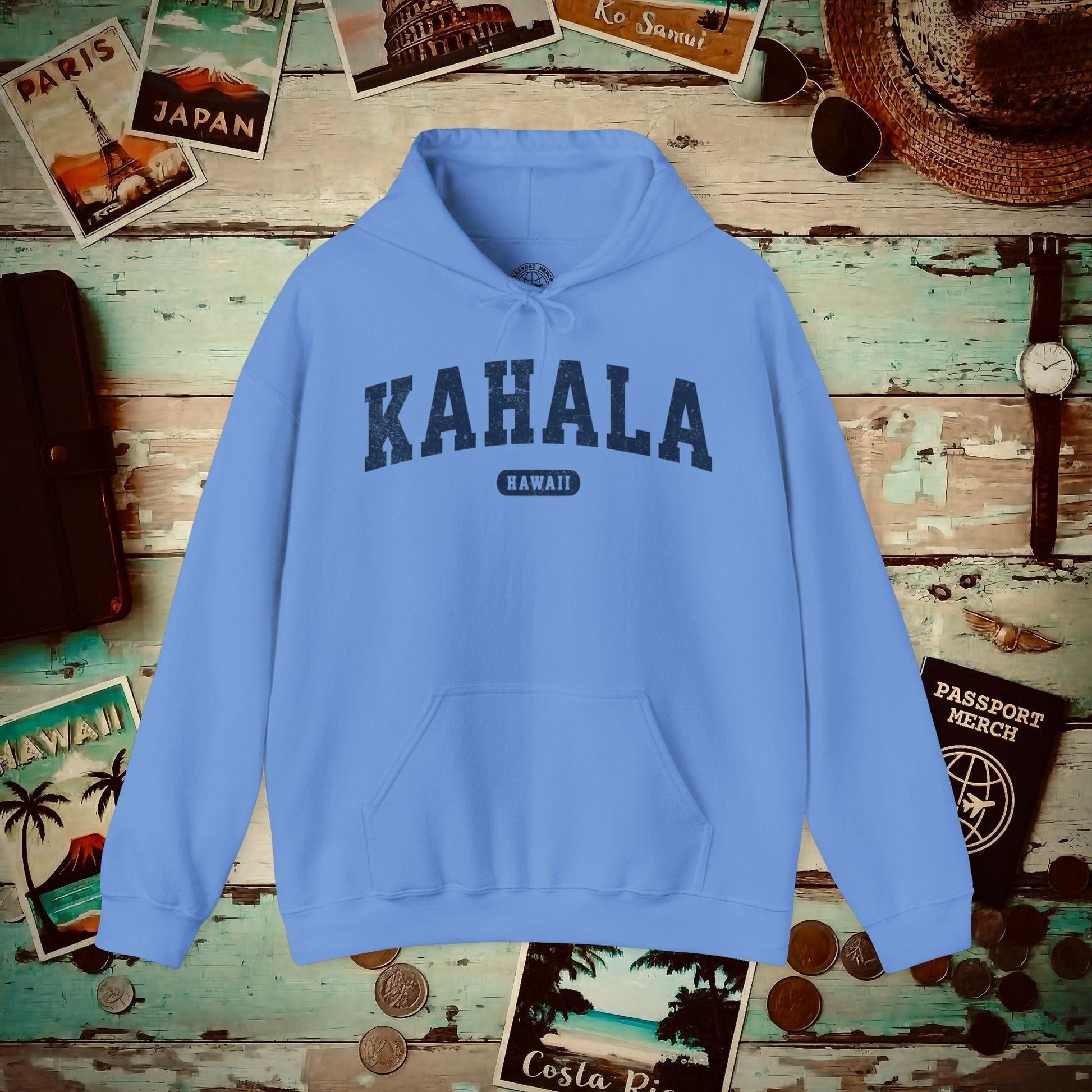 Classic Athletic, Kahala, Hawaii (Fan Service) Hoodie Carolina Blue / S