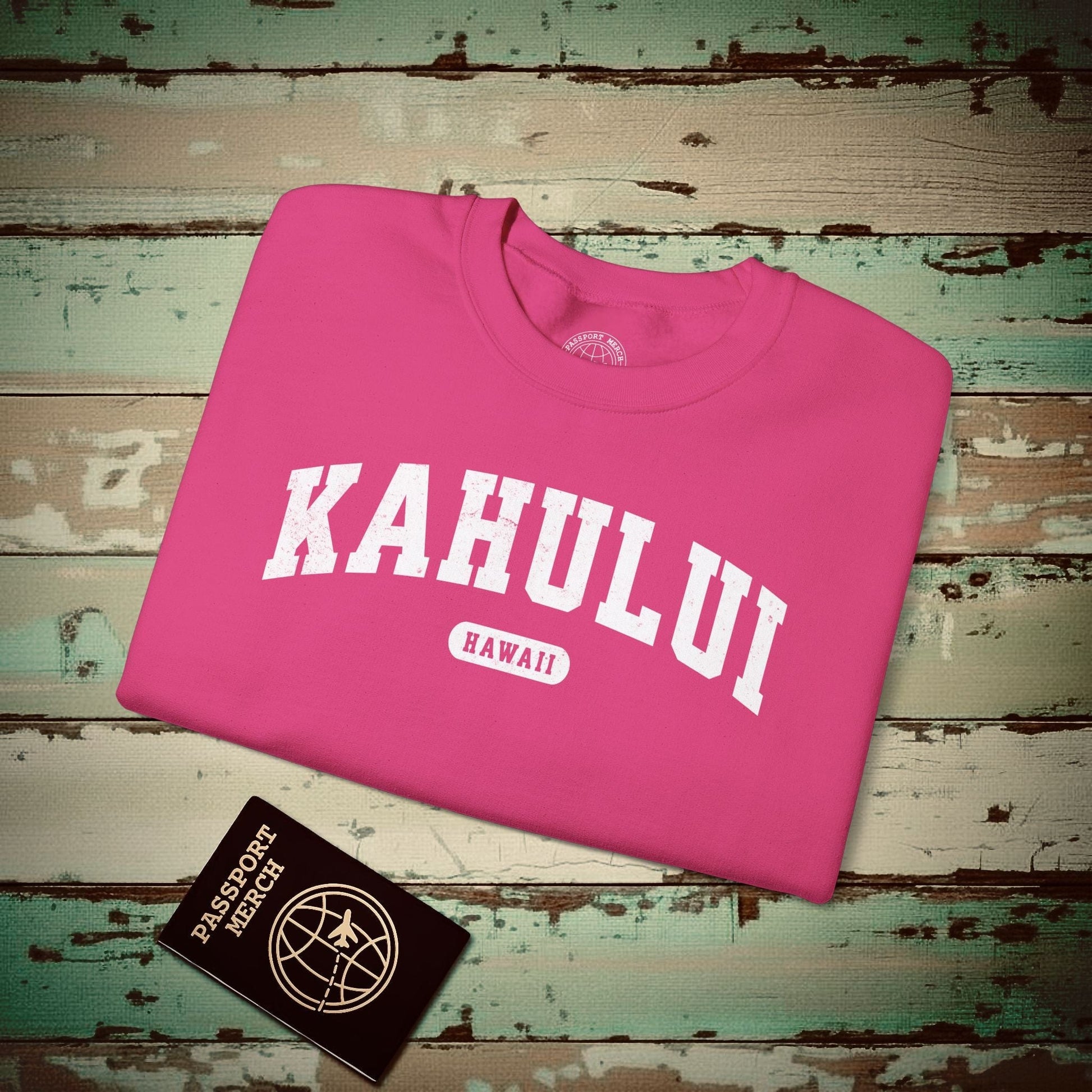 Classic Athletic, Kahului, Hawaii (Fan Service) Crewneck Heliconia / S