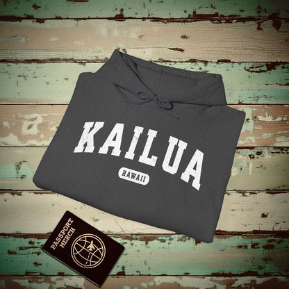 Classic Athletic, Kailua, Hawaii (Fan Service) Hoodie Dark Heather / S