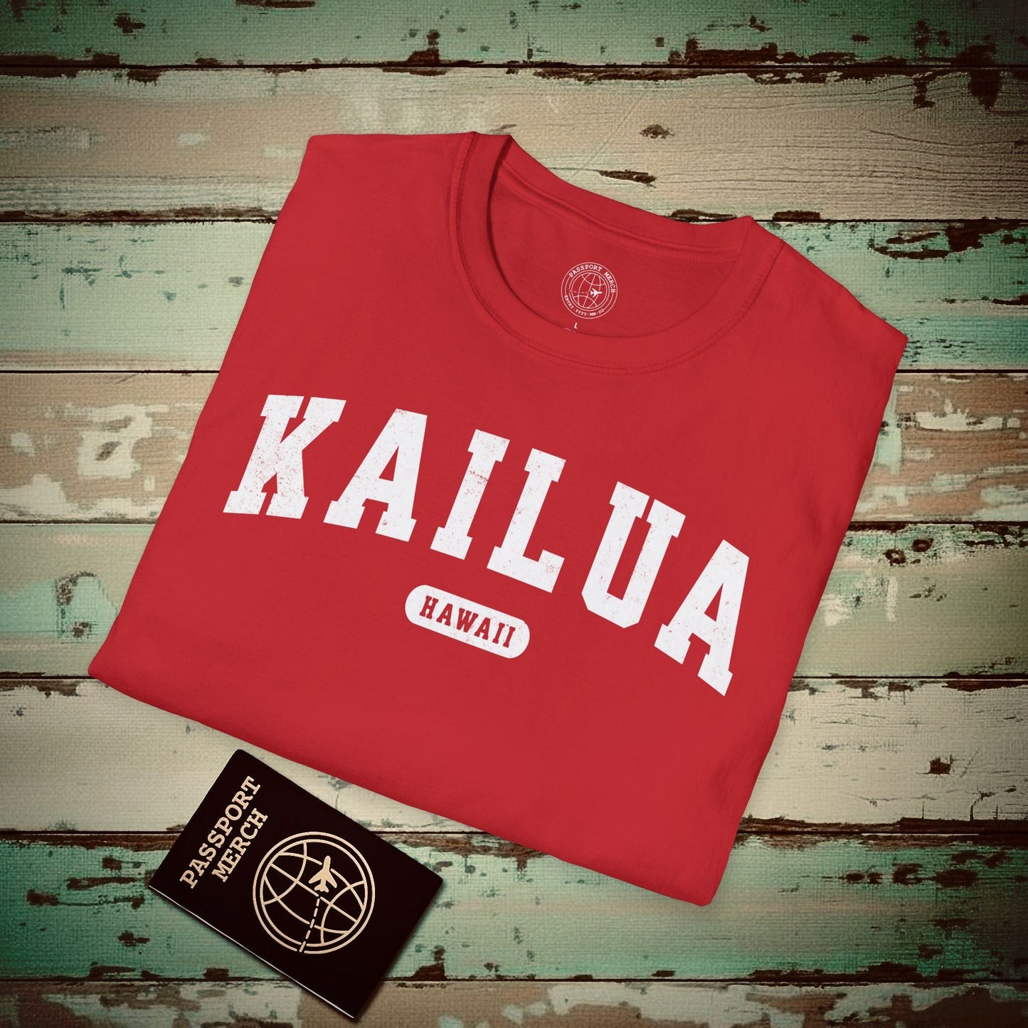 Classic Athletic, Kailua, Hawaii (Fan Service) T-Shirt Red / S
