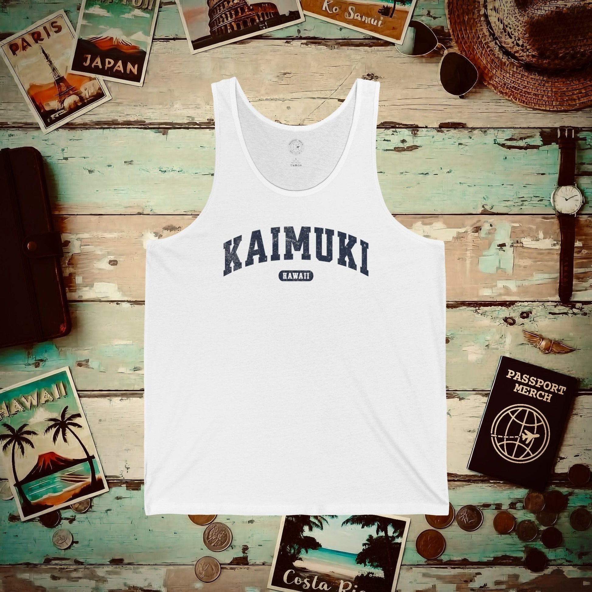Classic Athletic, Kaimuki, Hawaii (Fan Service) Tank Top White / XS