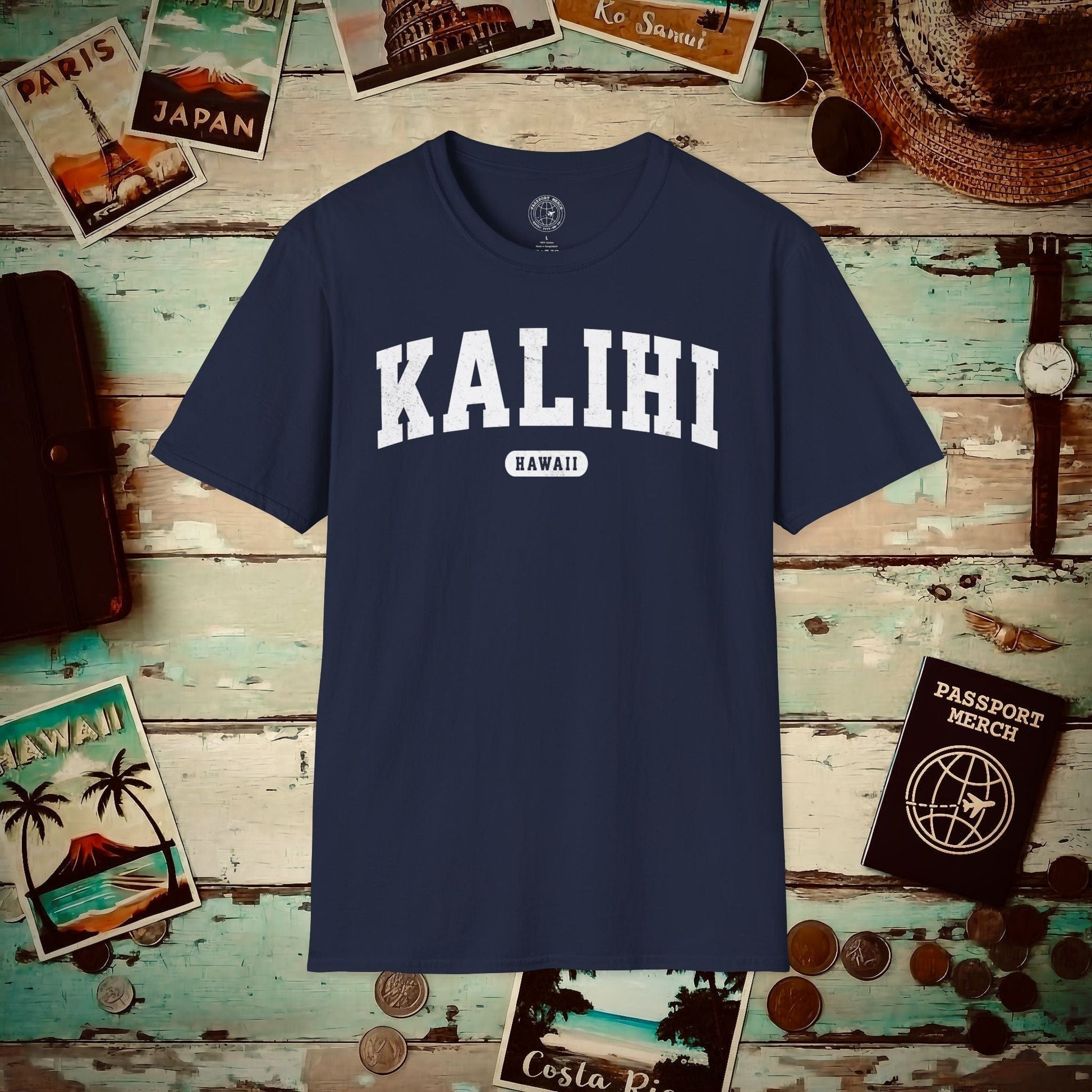 Classic Athletic, Kalihi, Hawaii (Fan Service) T-Shirt Navy / S
