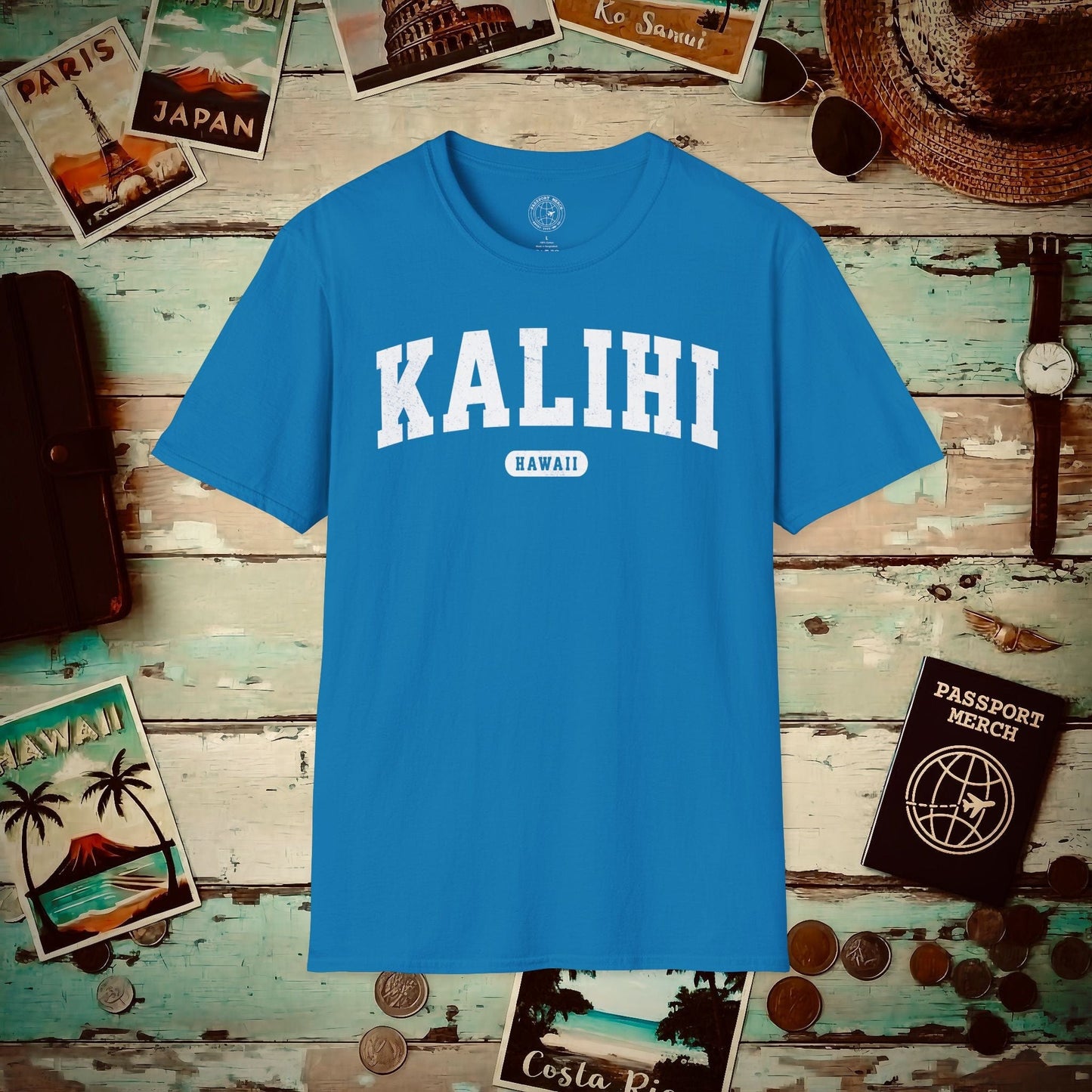 Classic Athletic, Kalihi, Hawaii (Fan Service) T-Shirt Sapphire / S