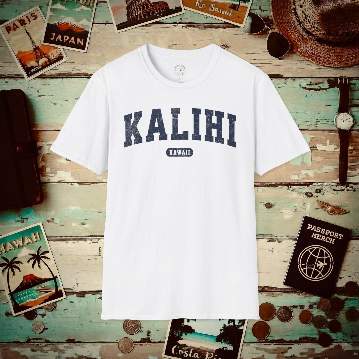 Classic Athletic, Kalihi, Hawaii (Fan Service) T-Shirt White / S