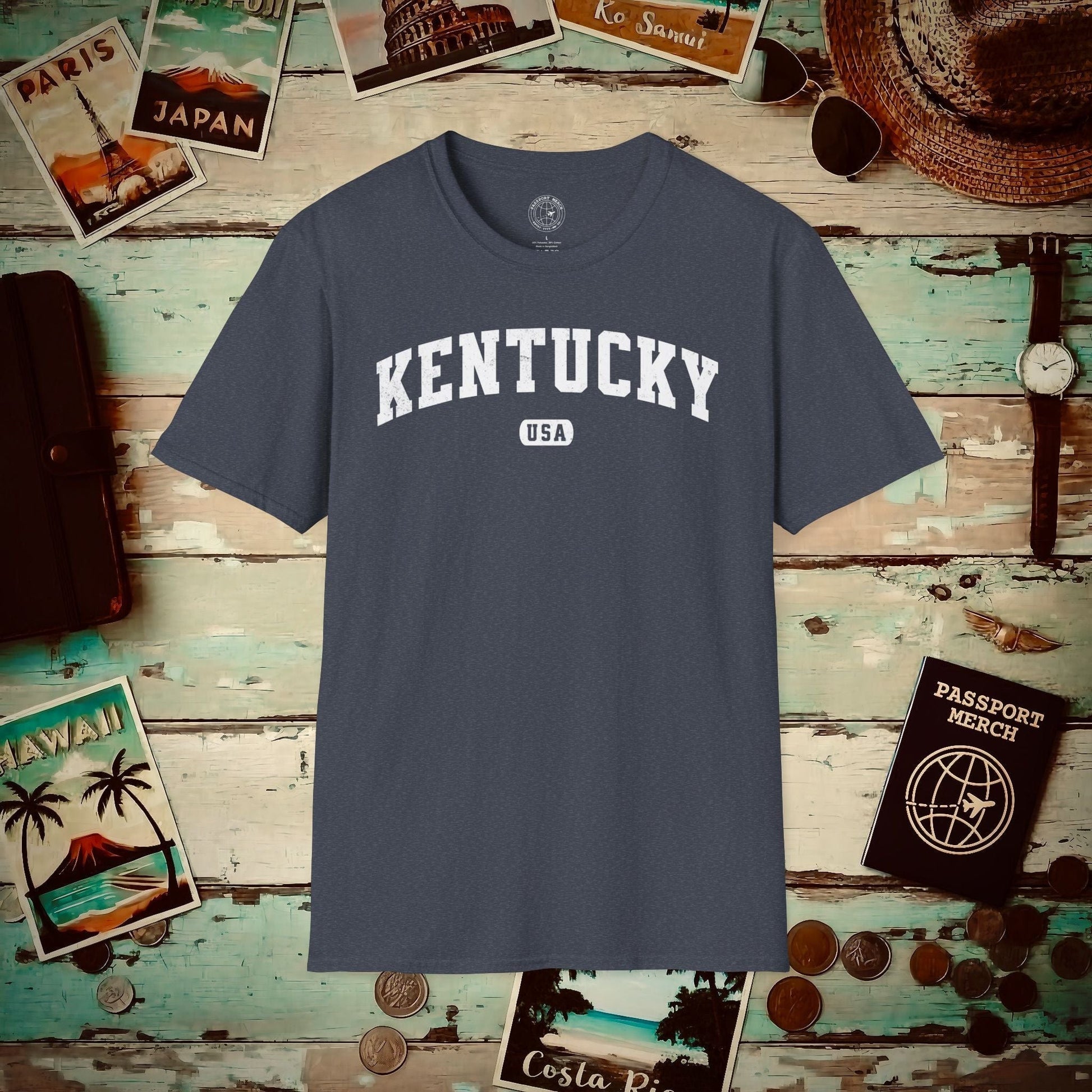 Classic Athletic, Kentucky (50 States Edition) T-Shirt Heather Navy / S