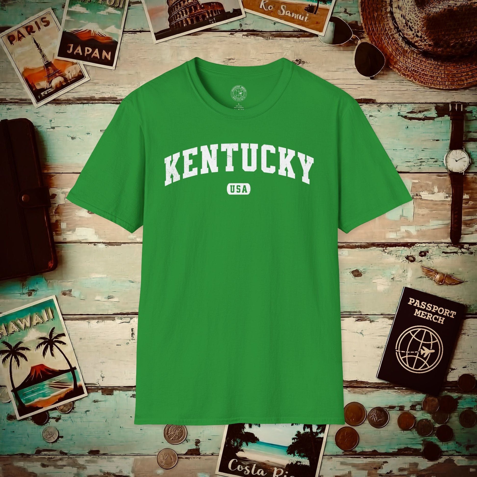 Classic Athletic, Kentucky (50 States Edition) T-Shirt Irish Green / S