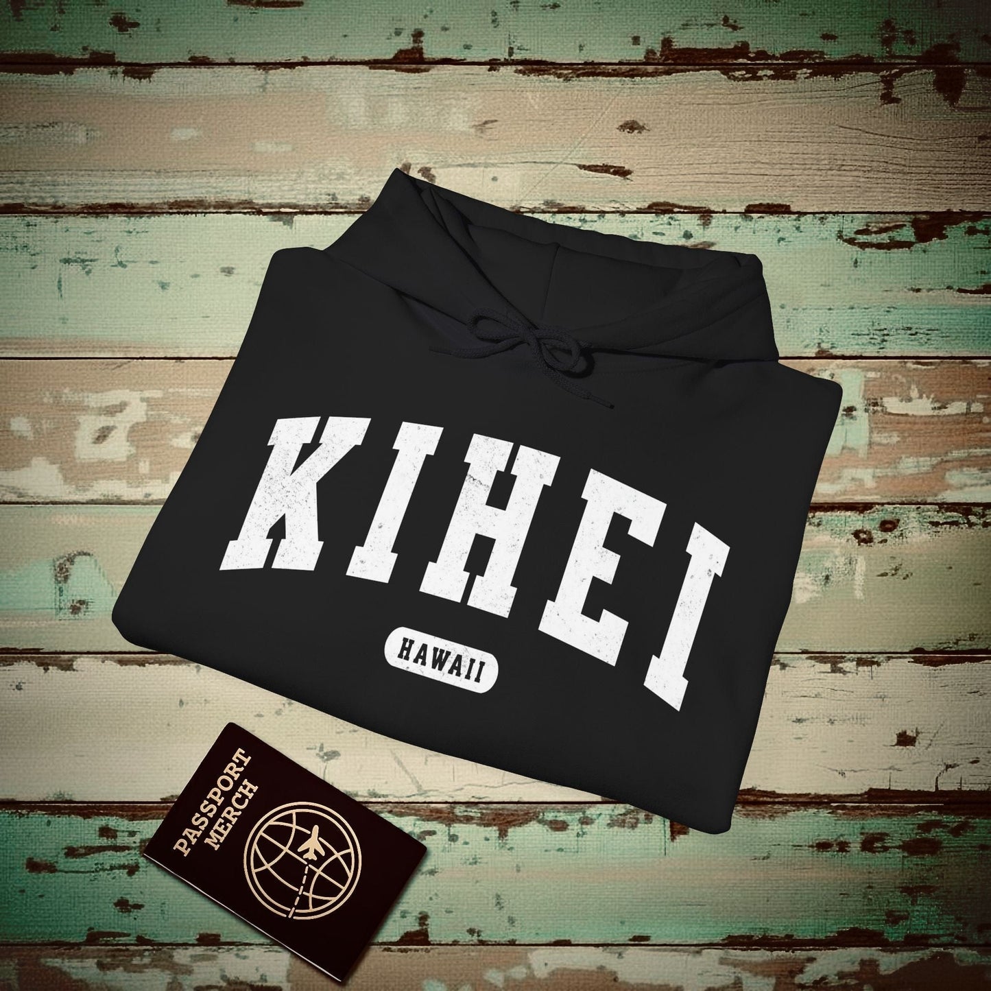 Classic Athletic, Kihei, Hawaii (Fan Service) Hoodie Black / S