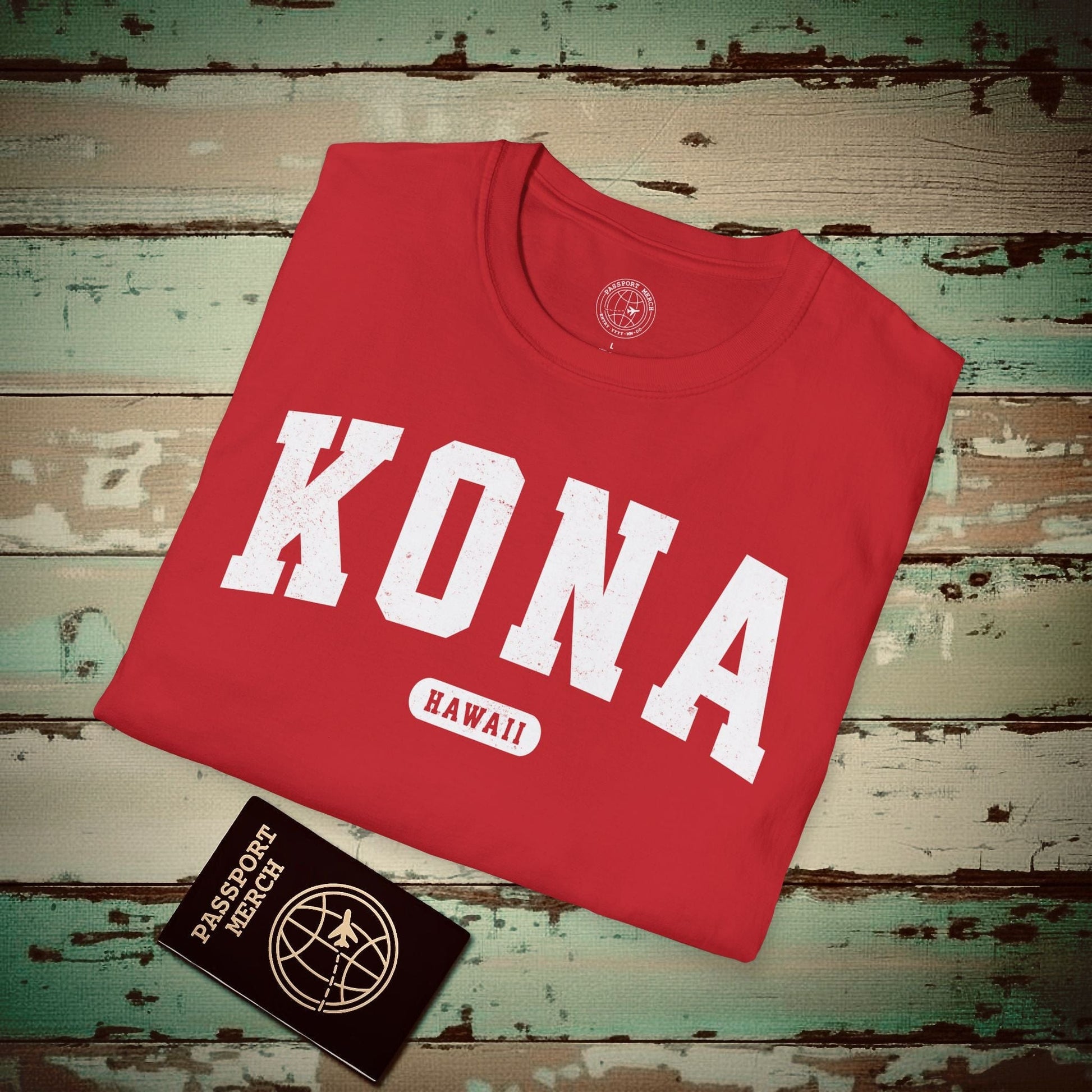 Classic Athletic, Kona, Hawaii (Fan Service) T-Shirt Red / S
