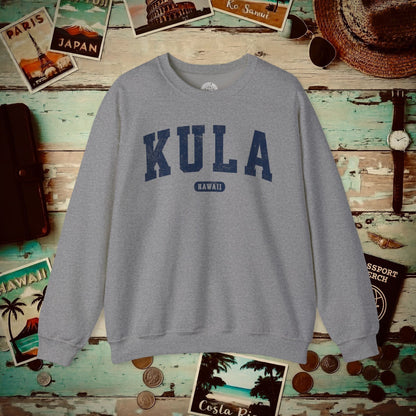 Classic Athletic, Kula, Hawaii (Fan Service) Crewneck Graphite Heather / S