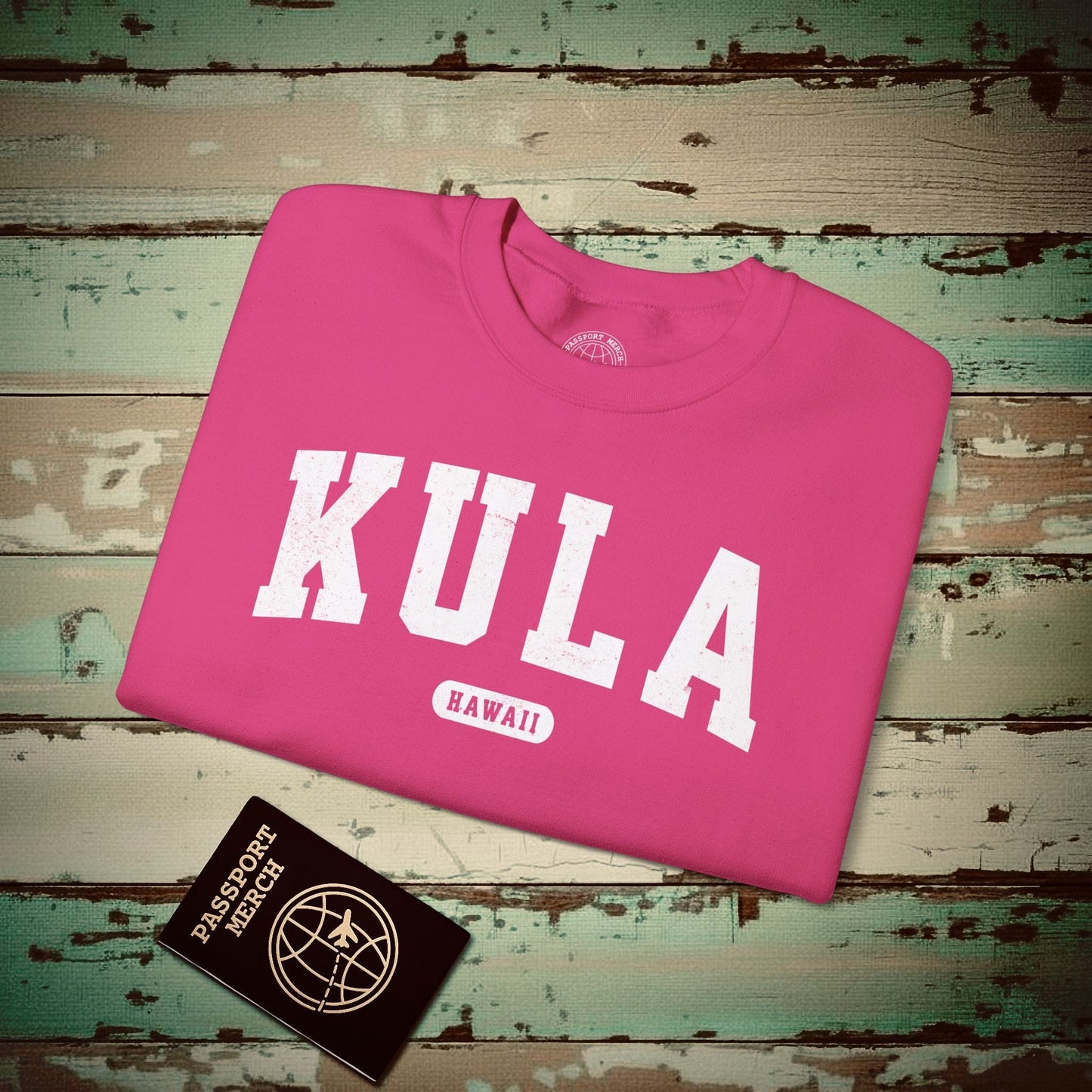 Classic Athletic, Kula, Hawaii (Fan Service) Crewneck Heliconia / S