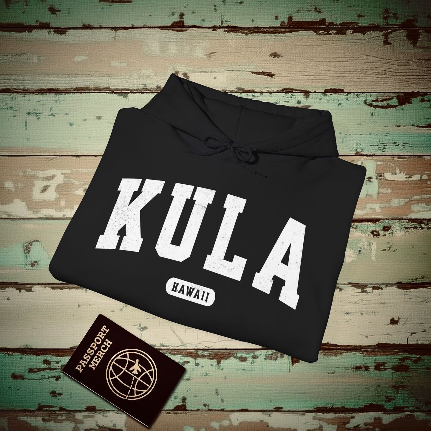 Classic Athletic, Kula, Hawaii (Fan Service) Hoodie Black / S