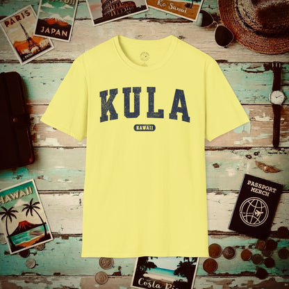 Classic Athletic, Kula, Hawaii (Fan Service) T-Shirt Cornsilk / S