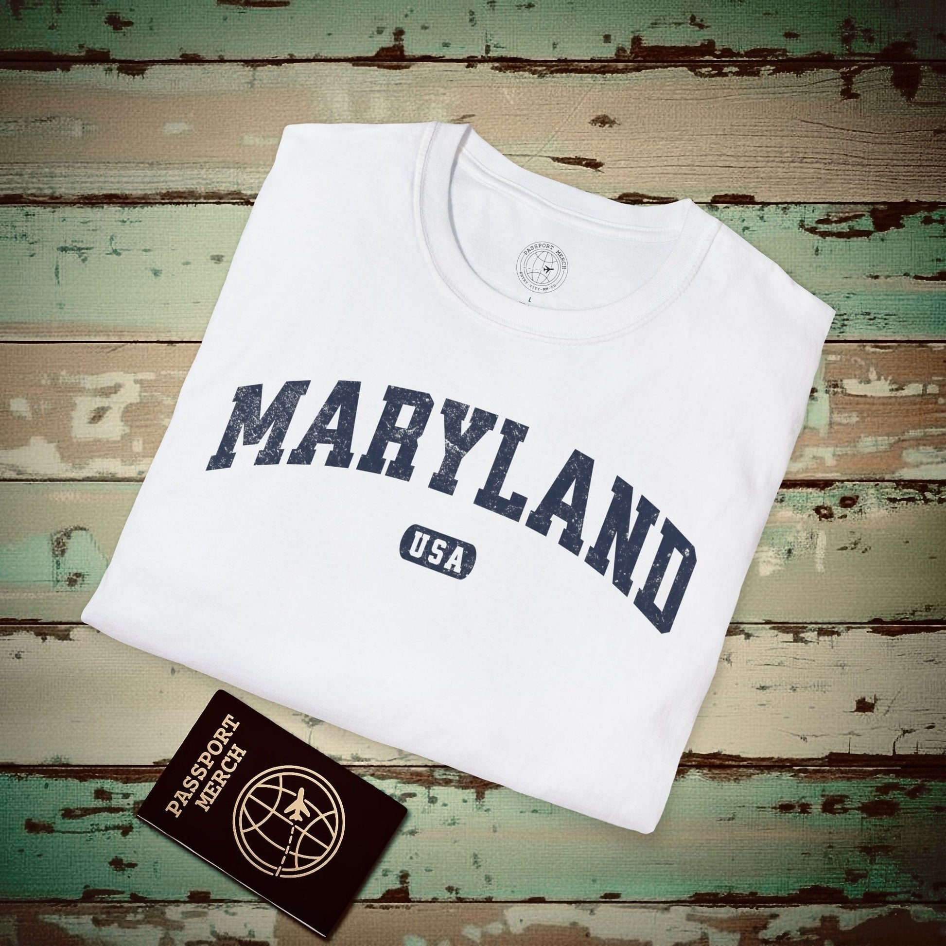 Classic Athletic, Maryland (50 States Edition) T-Shirt White / S