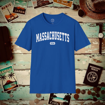 Classic Athletic, Massachusetts (50 States Edition) T-Shirt Royal / S