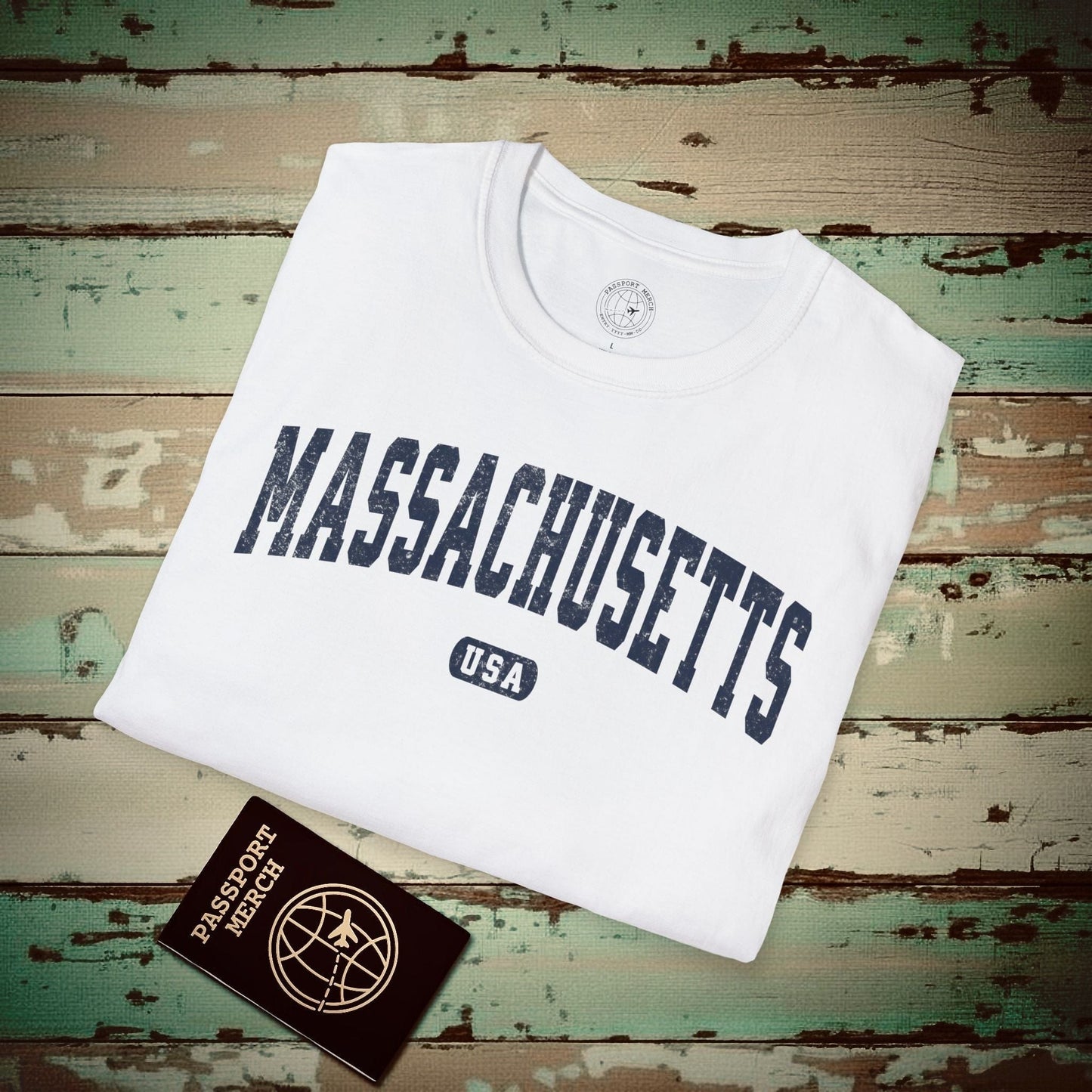 Classic Athletic, Massachusetts (50 States Edition) T-Shirt White / S
