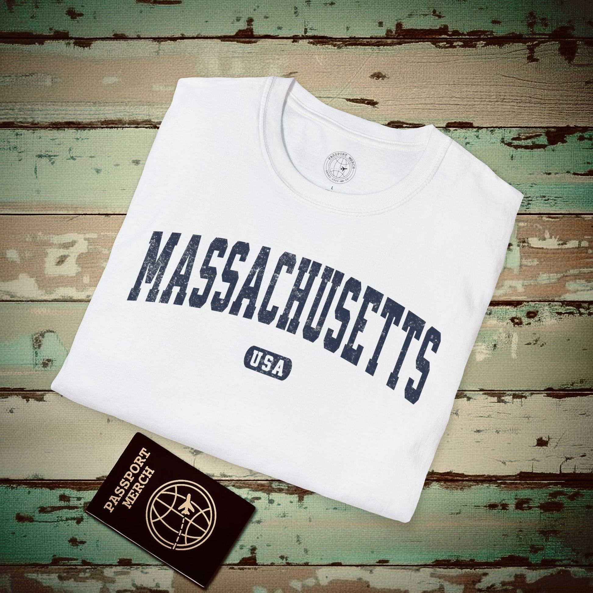 Classic Athletic, Massachusetts (50 States Edition) T-Shirt White / S