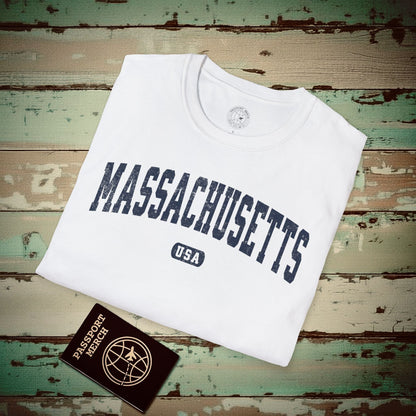 Classic Athletic, Massachusetts (50 States Edition) T-Shirt White / S