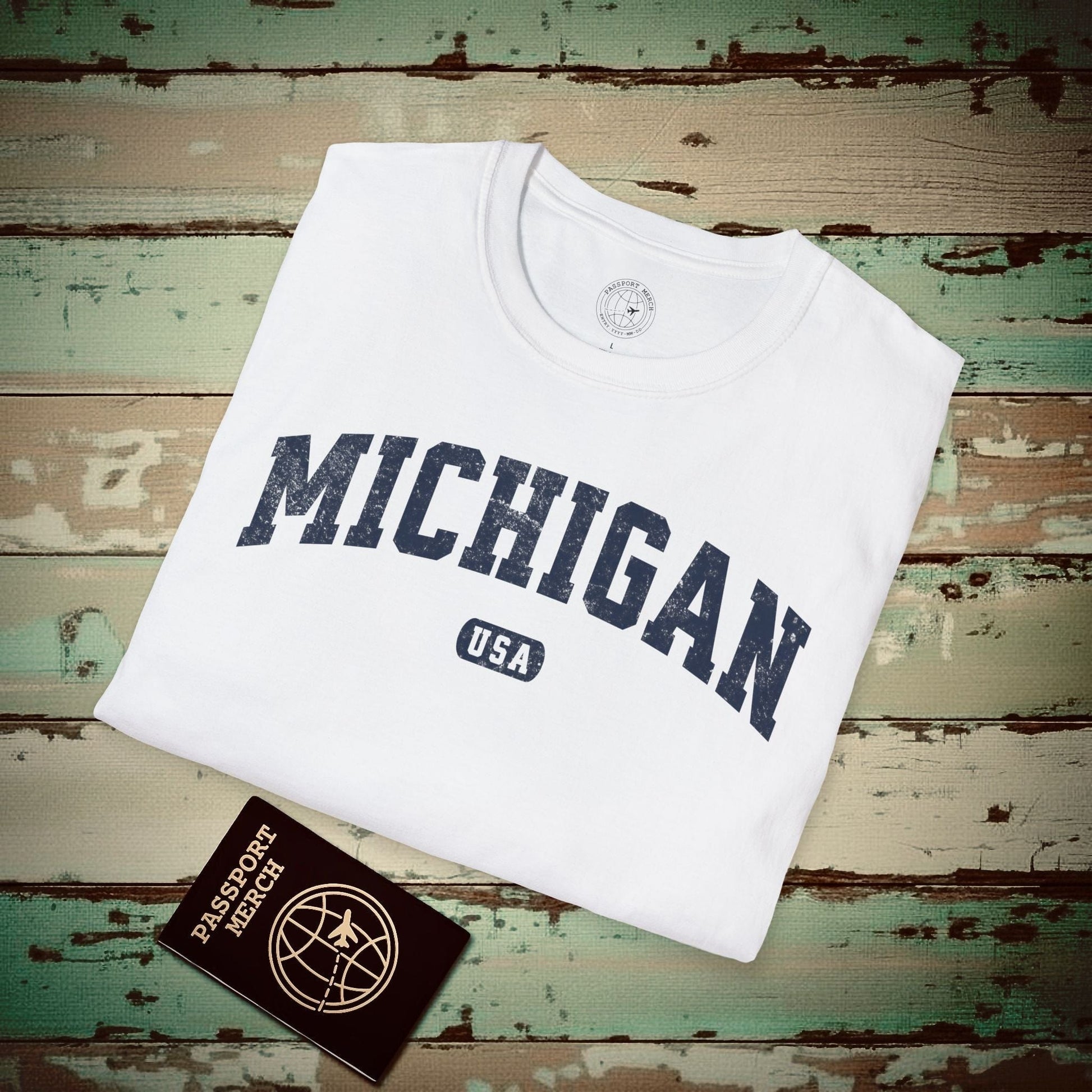 Classic Athletic, Michigan (50 States Edition) T-Shirt White / S