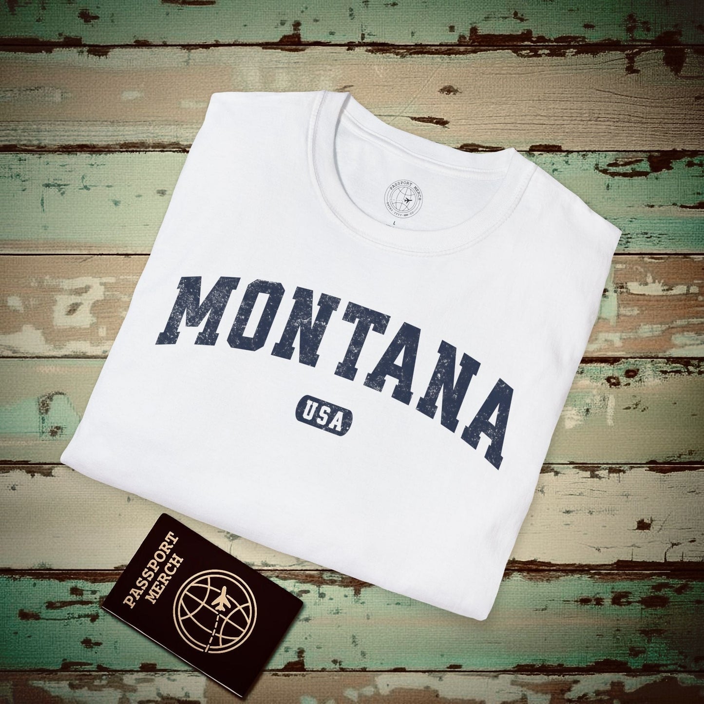 Classic Athletic, Montana (50 States Edition) T-Shirt White / S