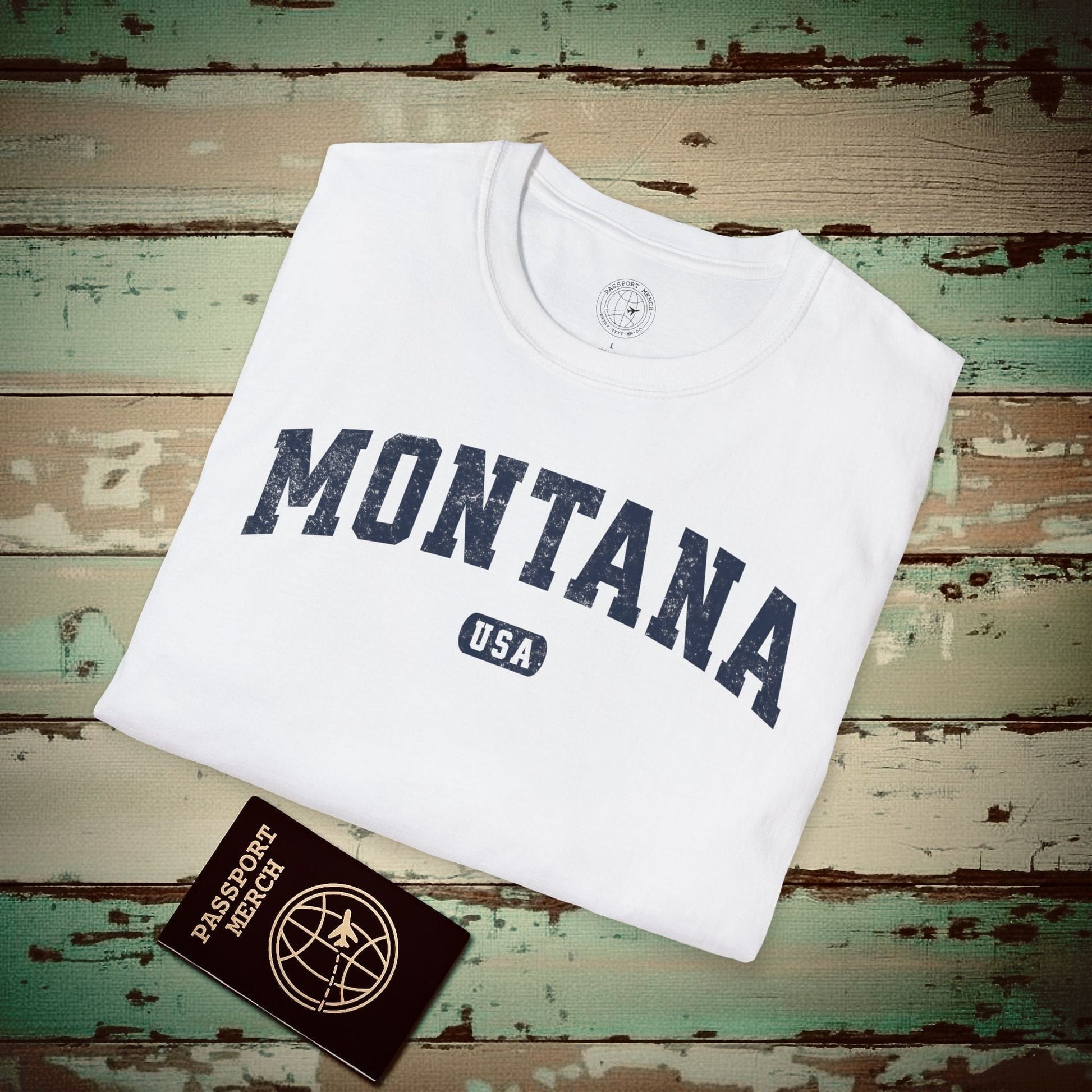 Classic Athletic, Montana (50 States Edition) T-Shirt White / S