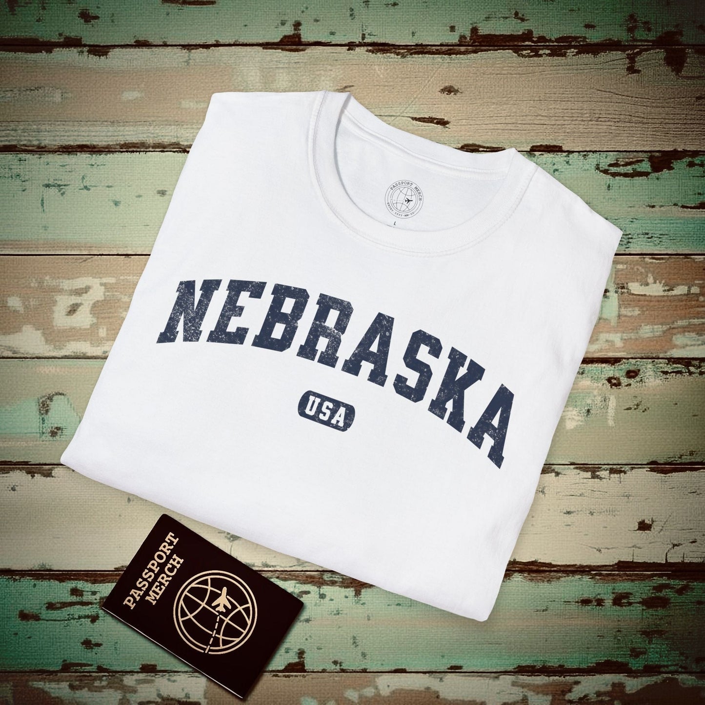 Classic Athletic, Nebraska (50 States Edition) T-Shirt White / S