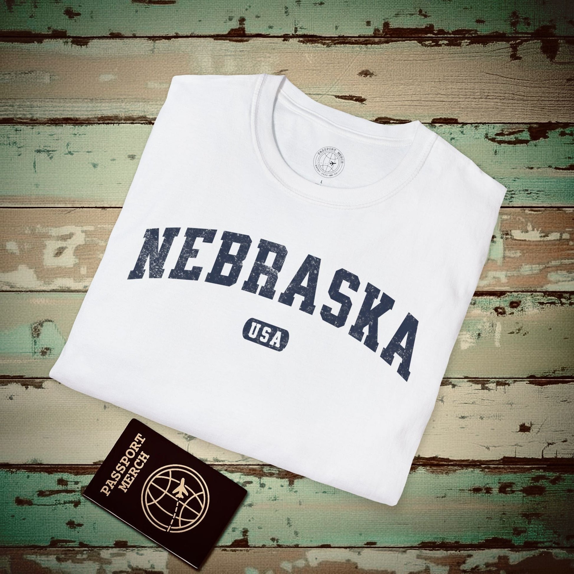 Classic Athletic, Nebraska (50 States Edition) T-Shirt White / S