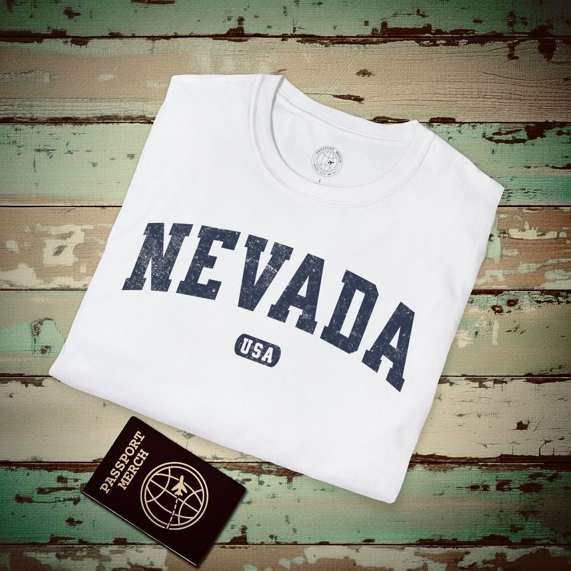 Classic Athletic, Nevada (50 States Edition) T-Shirt White / S