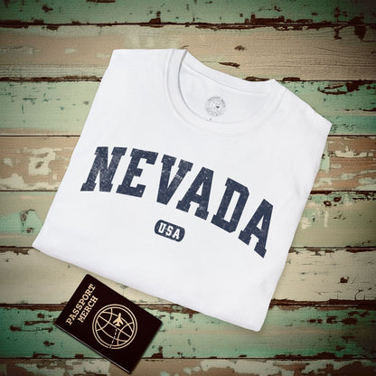 Classic Athletic, Nevada (50 States Edition) T-Shirt White / S