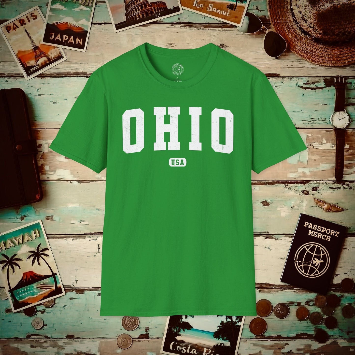 Classic Athletic, Ohio (50 States Edition) T-Shirt Irish Green / S