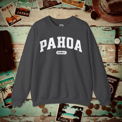 Classic Athletic, Pahoa, Hawaii (Fan Service) Crewneck Dark Heather / S