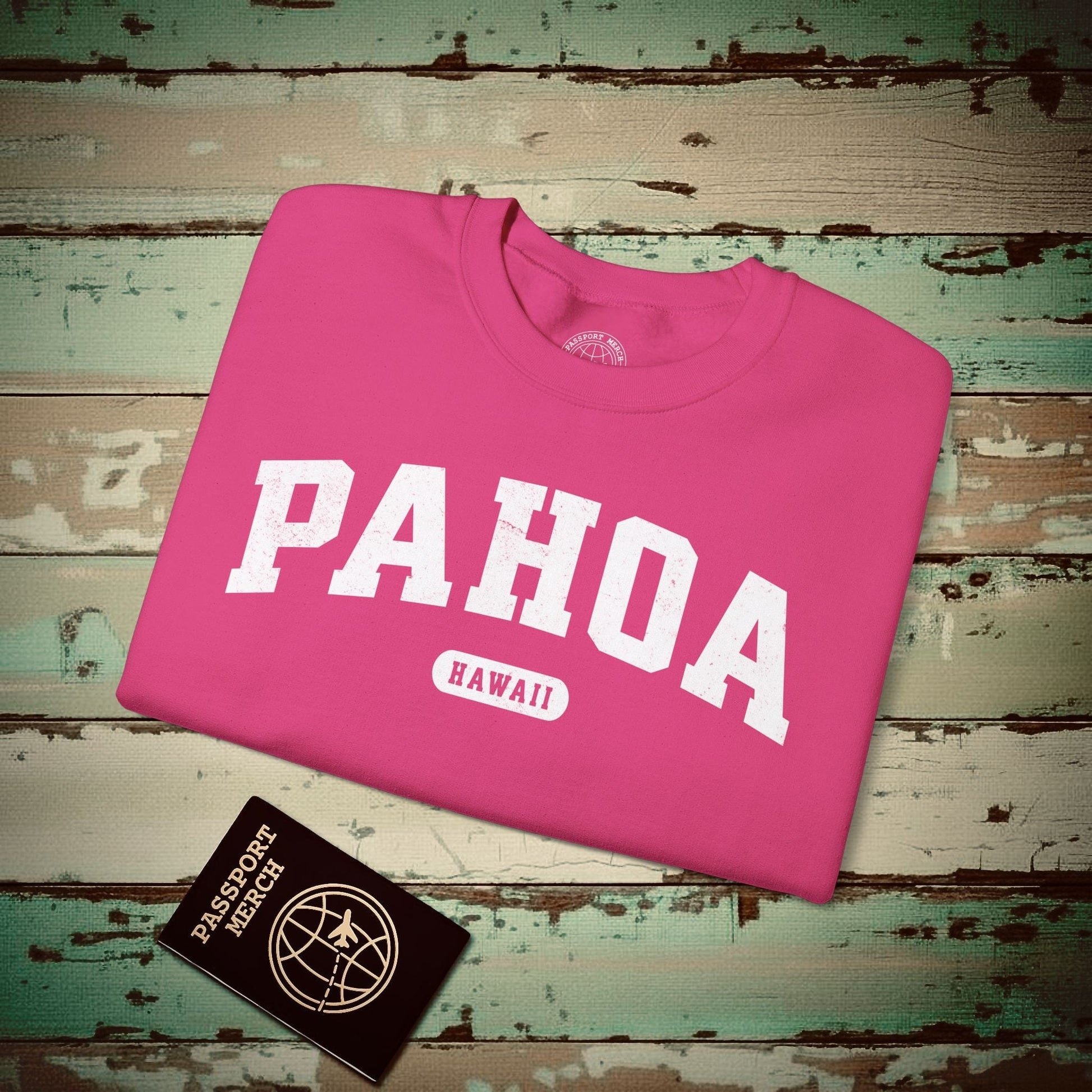 Classic Athletic, Pahoa, Hawaii (Fan Service) Crewneck Heliconia / S