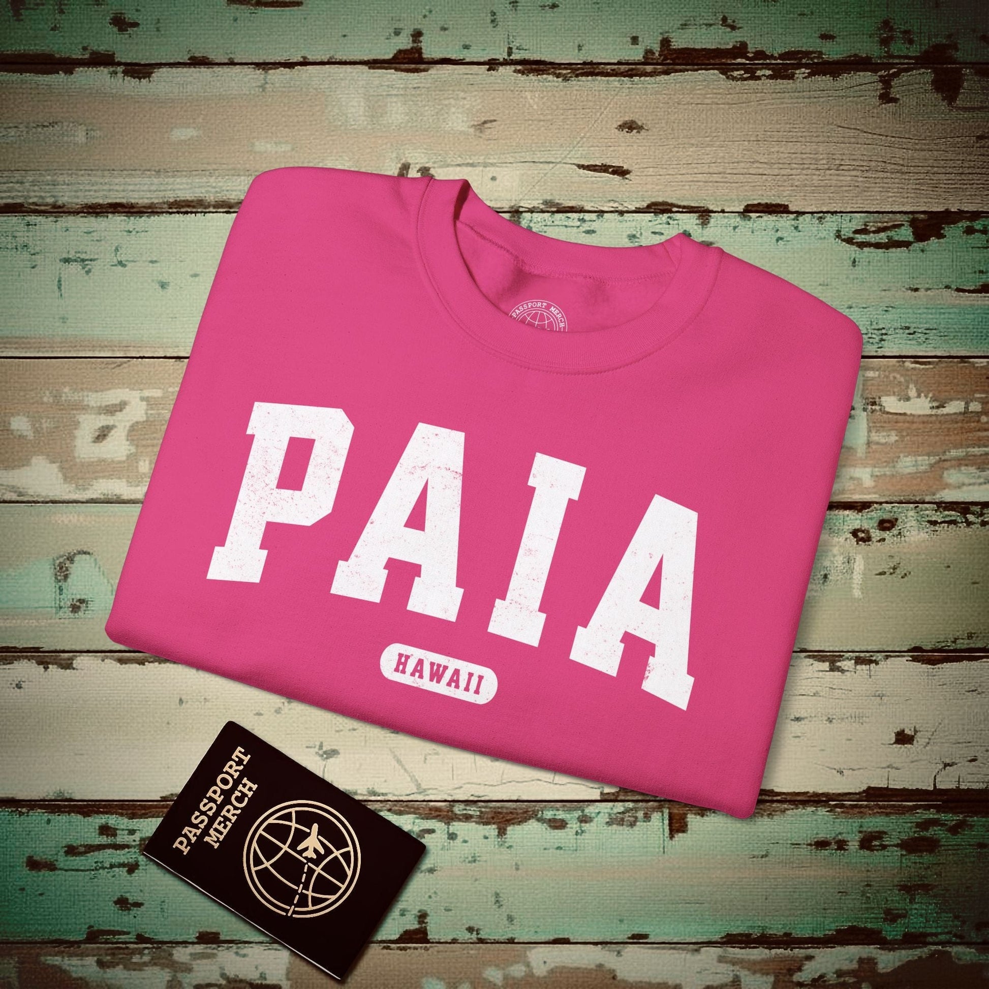 Classic Athletic, Paia, Hawaii (Fan Service) Crewneck Heliconia / S