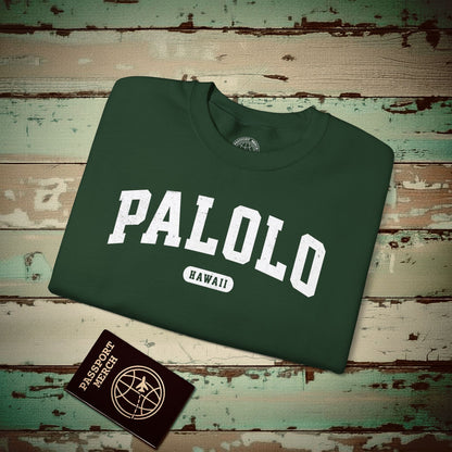 Classic Athletic, Palolo, Hawaii (Fan Service) Crewneck Forest Green / S
