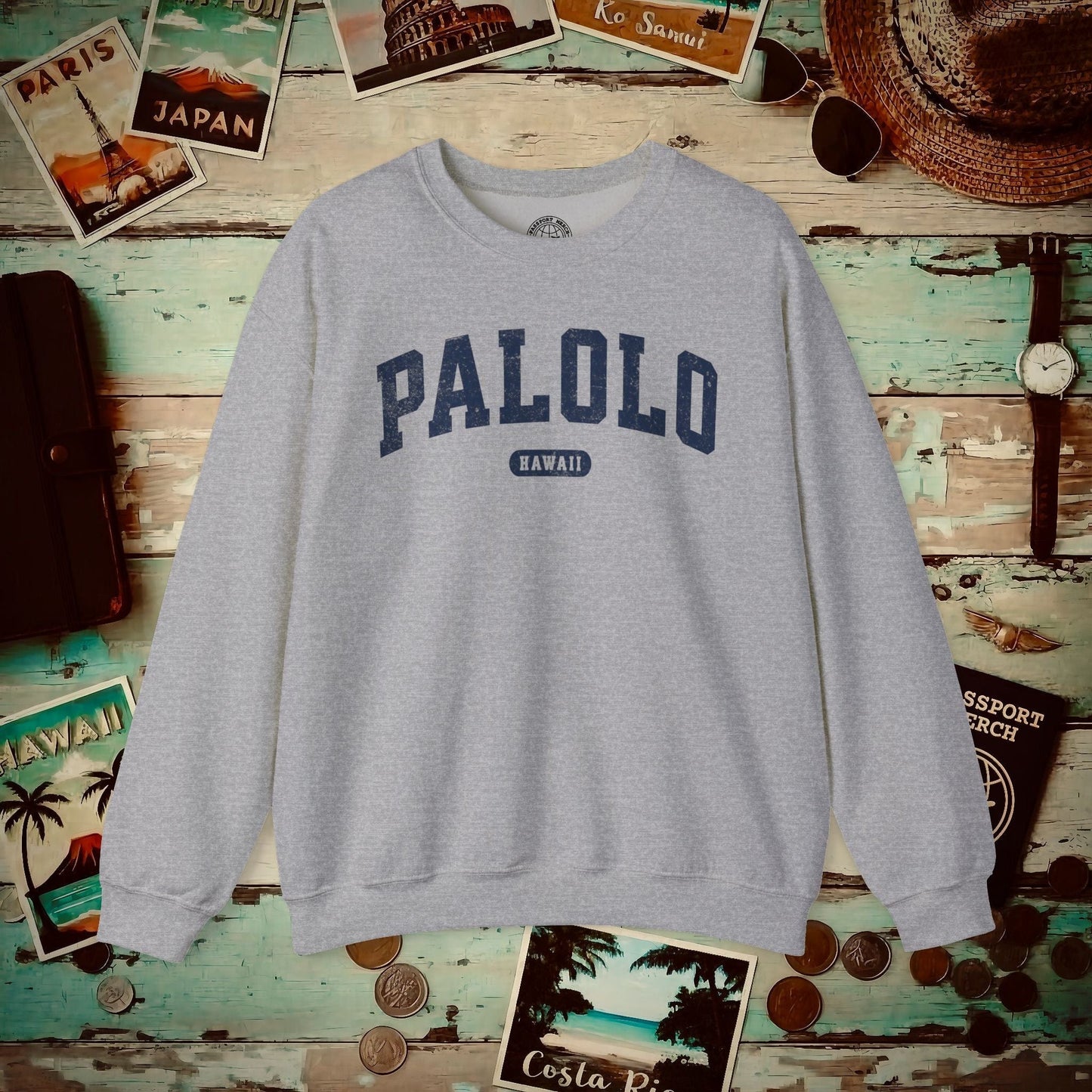Classic Athletic, Palolo, Hawaii (Fan Service) Crewneck Sport Grey / S