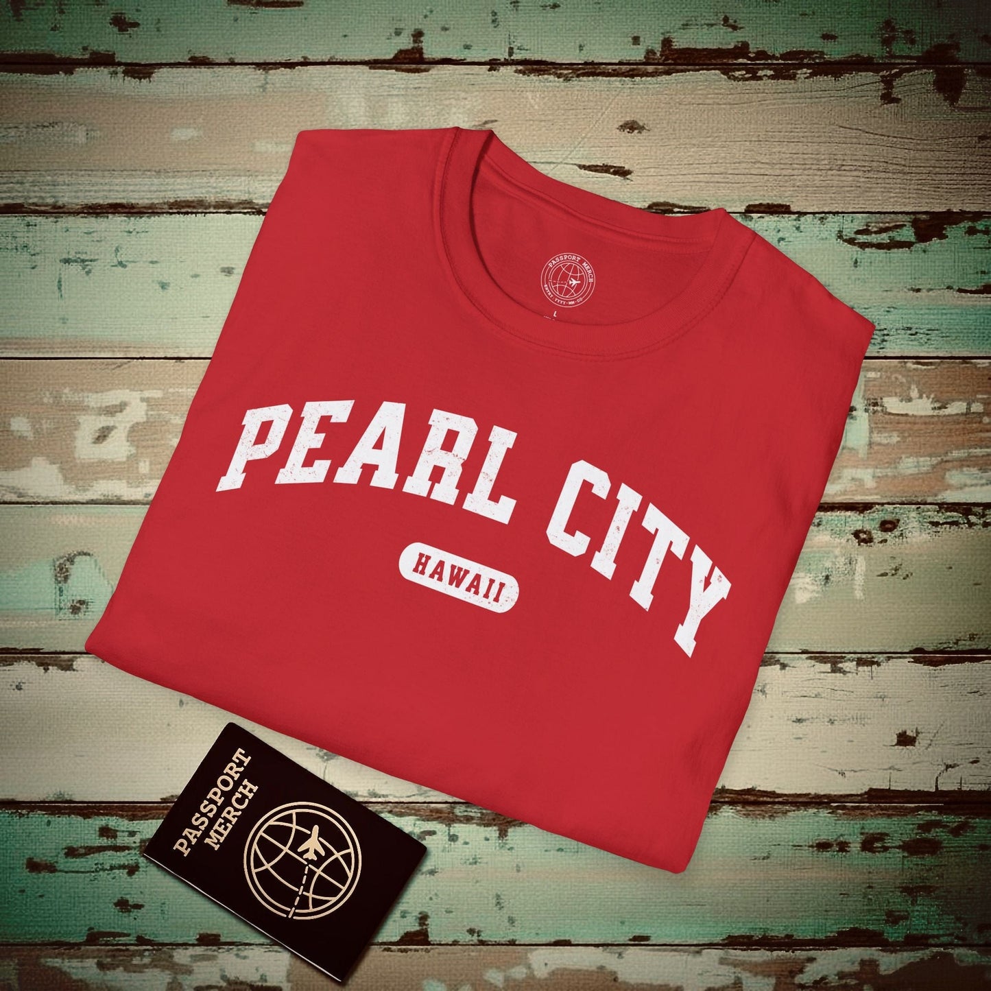 Classic Athletic, Pearl City, Hawaii (Fan Service) T-Shirt Red / S