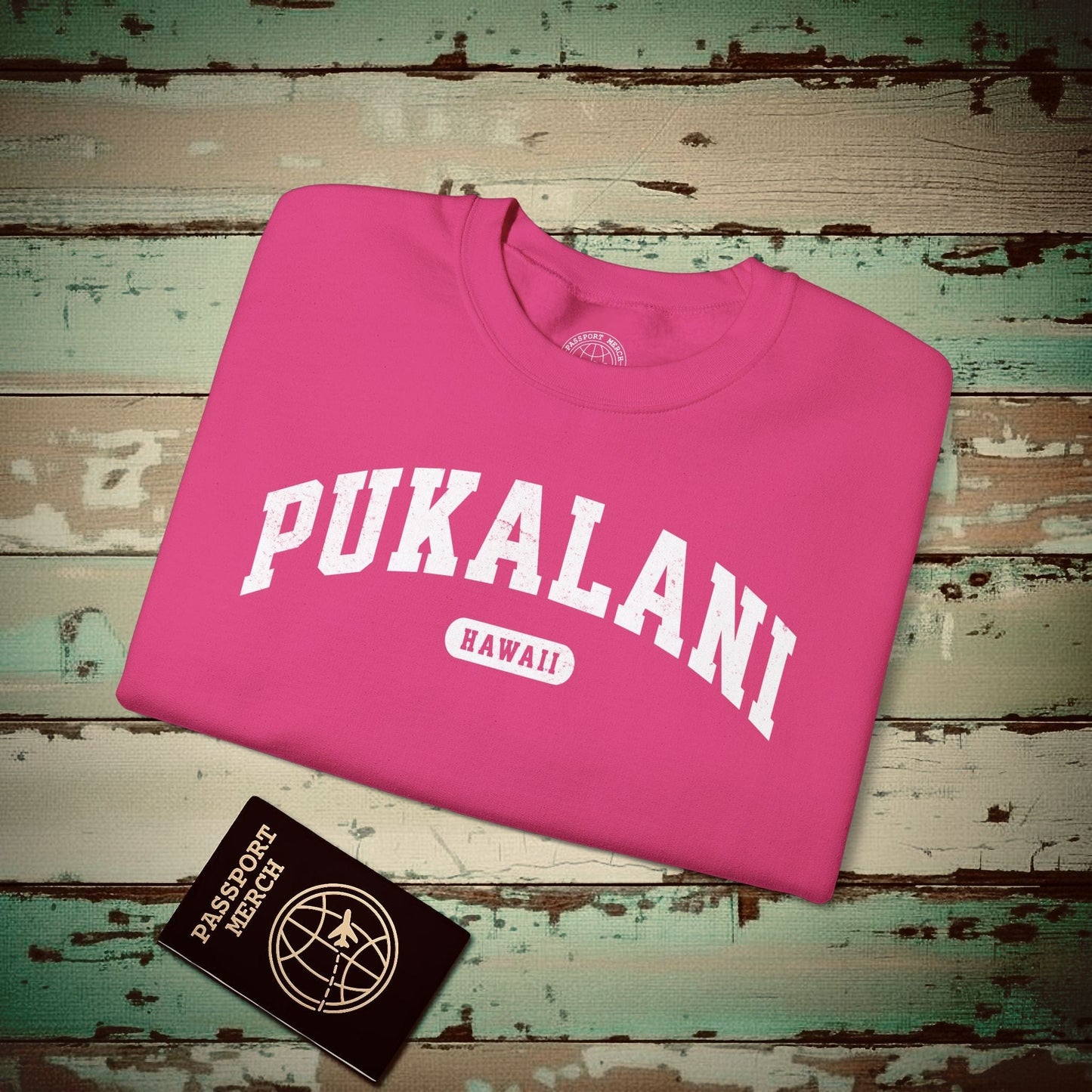 Classic Athletic, Pukalani, Hawaii (Fan Service) Crewneck Heliconia / S