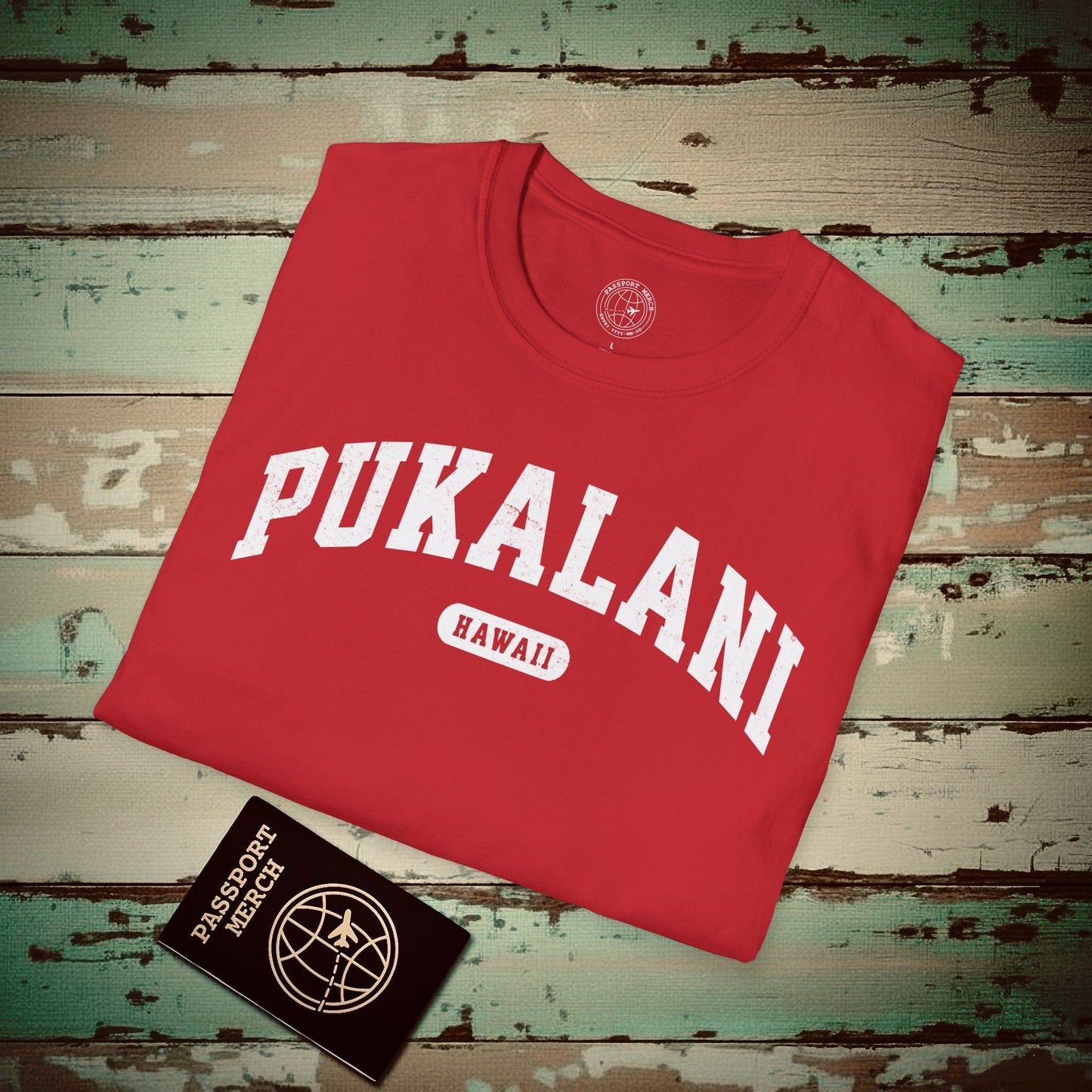 Classic Athletic, Pukalani, Hawaii (Fan Service) T-Shirt Red / S