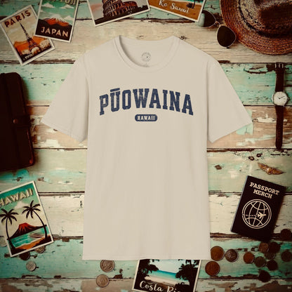 Classic Athletic, Puowaina, Hawaii (Fan Service) T-Shirt Sand / S