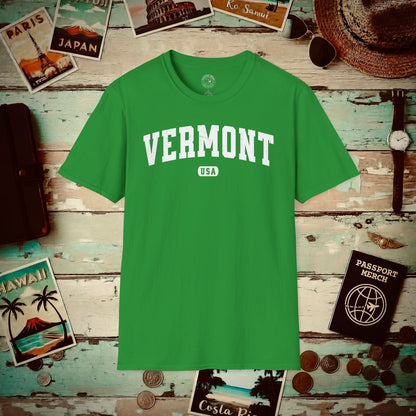 Classic Athletic, Vermont (50 States Edition) T-Shirt Irish Green / S