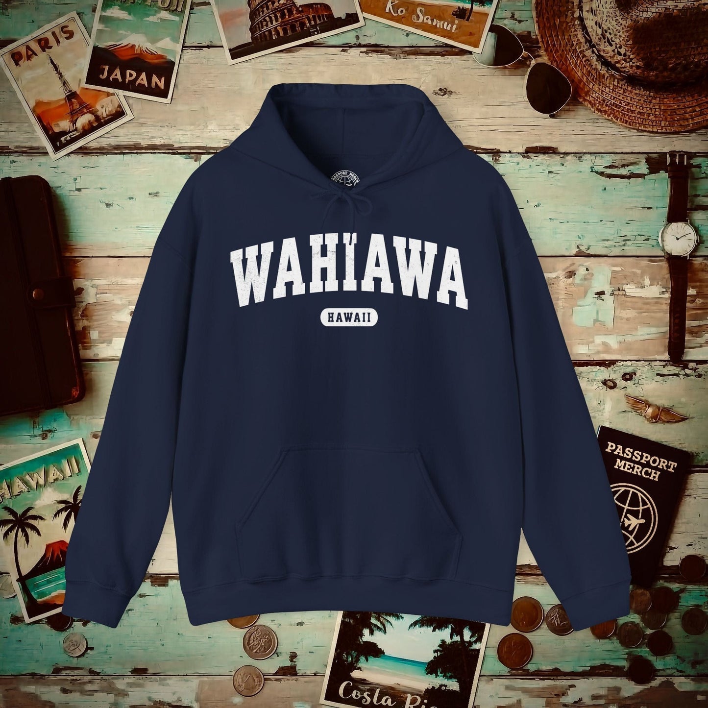 Classic Athletic, Wahiawa, Hawaii (Fan Service) Hoodie Navy / S