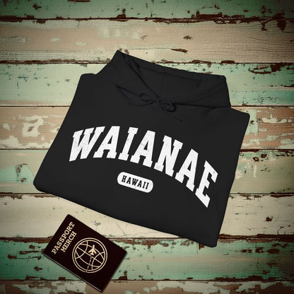 Classic Athletic, Waianae, Hawaii (Fan Service) Hoodie Black / S